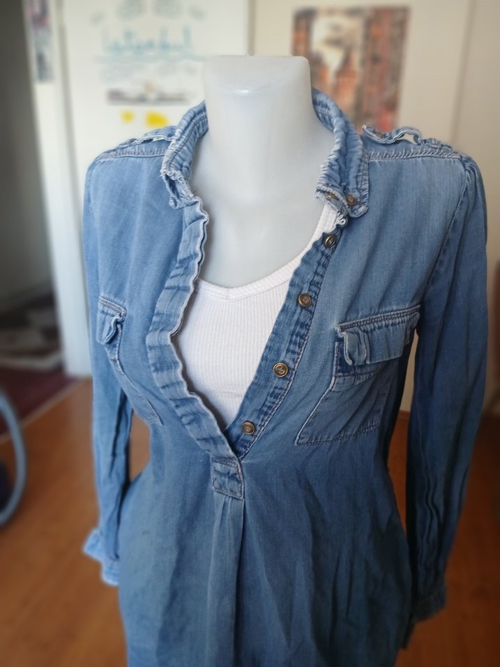 Mango Kot Tunik - Görsel 2