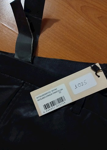 Erkek Siyah Parlak Kumaş Pantolon 52 - Görsel 2