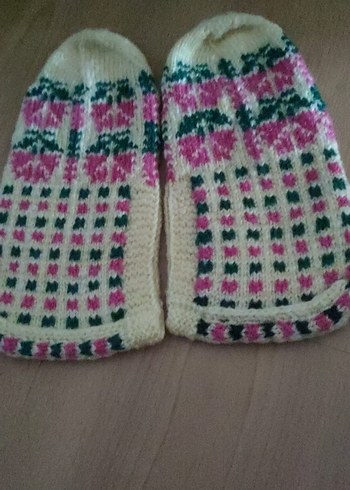 Nakışlı Lif - Pastel Renkli Patik - Görsel 4