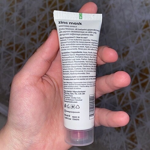 Procsin Çinko maskesi