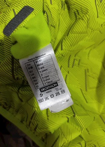 Sarı Kapüşonlu Erkek Çocuk mont - Görsel 6