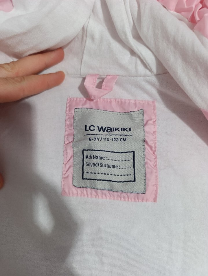 Kız Çocuk Kapüşonlu Rüzgarlık Mont - Görsel 5