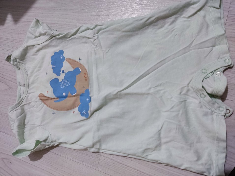 Mavi Baskılı Erkek Bebek Tulum - Görsel 3