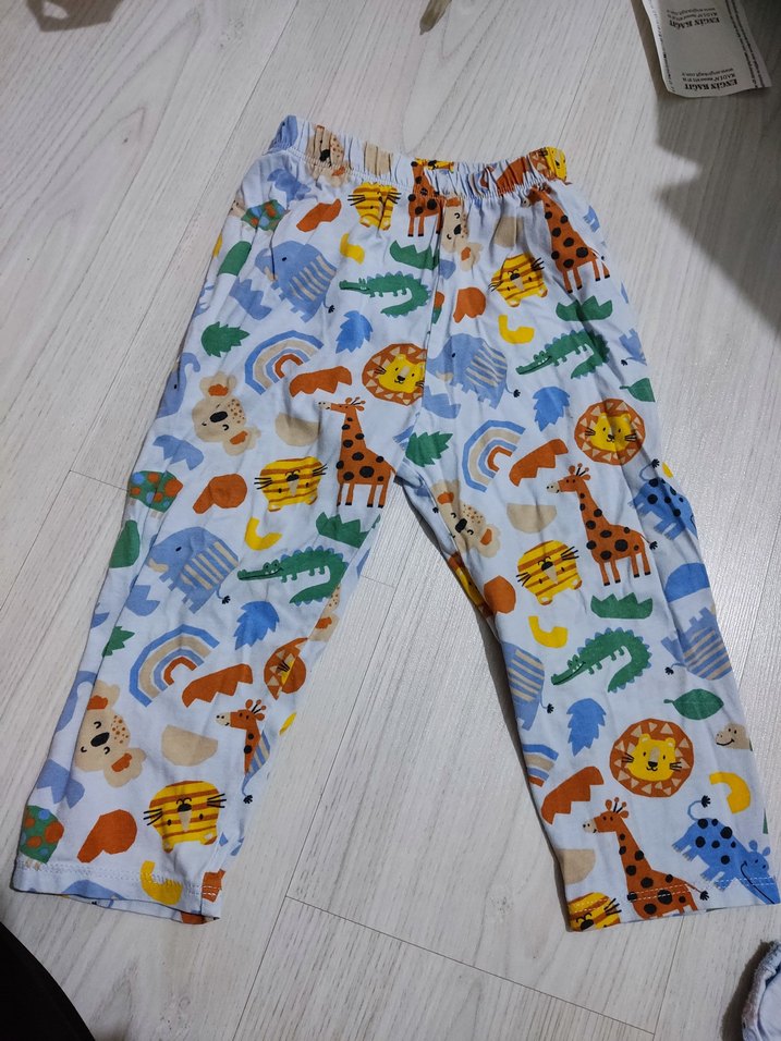 Erkek Çocuk Renkli Desenli Uzun Kollu Pijama Takımı - Görsel 2