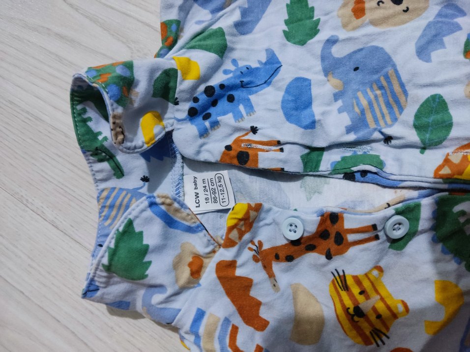 Erkek Çocuk Renkli Desenli Uzun Kollu Pijama Takımı - Görsel 3