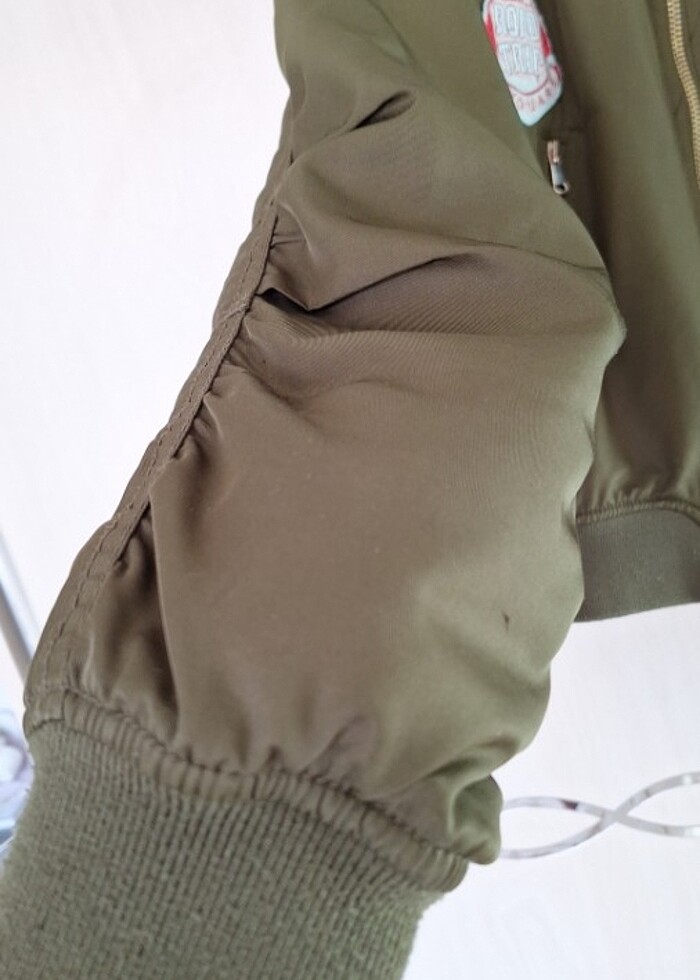 Yeşil bomber ceket  - Görsel 2