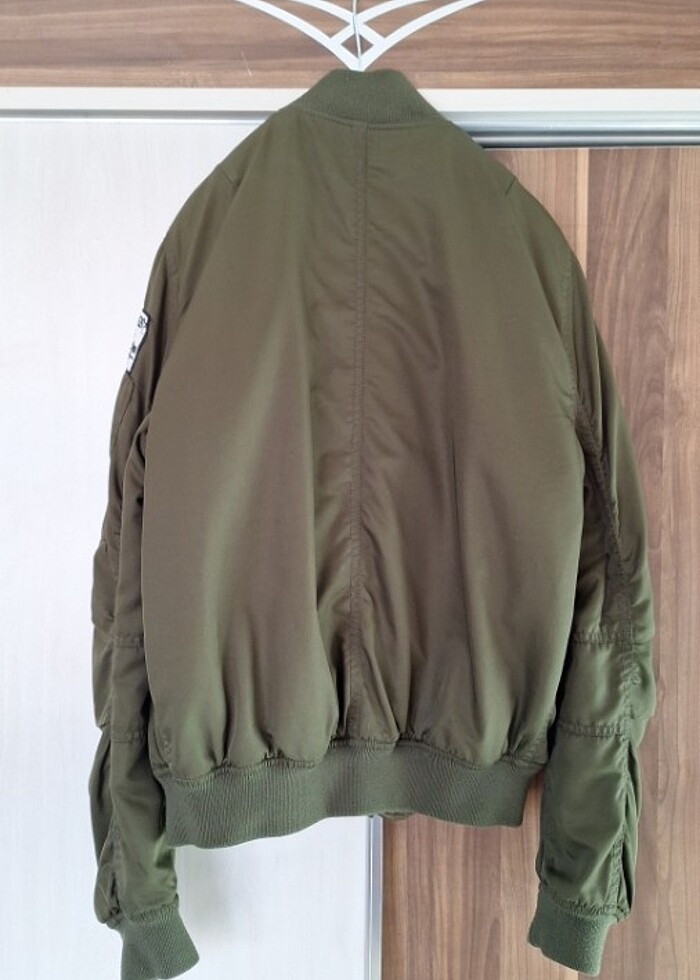 Yeşil bomber ceket  - Görsel 3