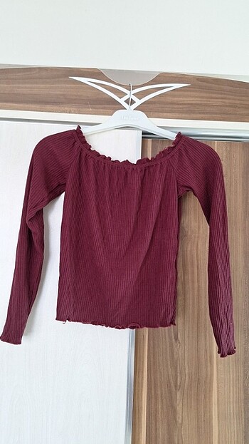 Omzu açık bluz - Görsel 2