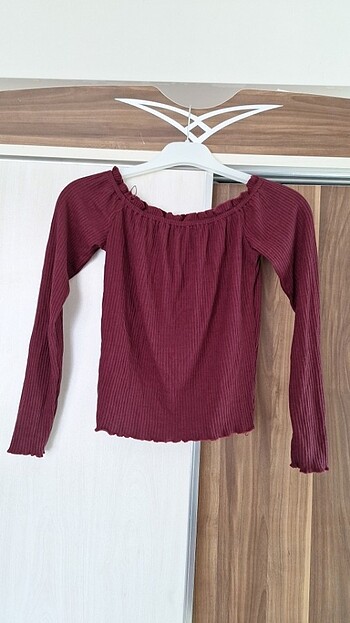 Omzu açık bluz - Görsel 4