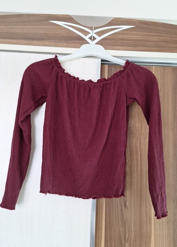 Omzu açık bluz - Görsel 2