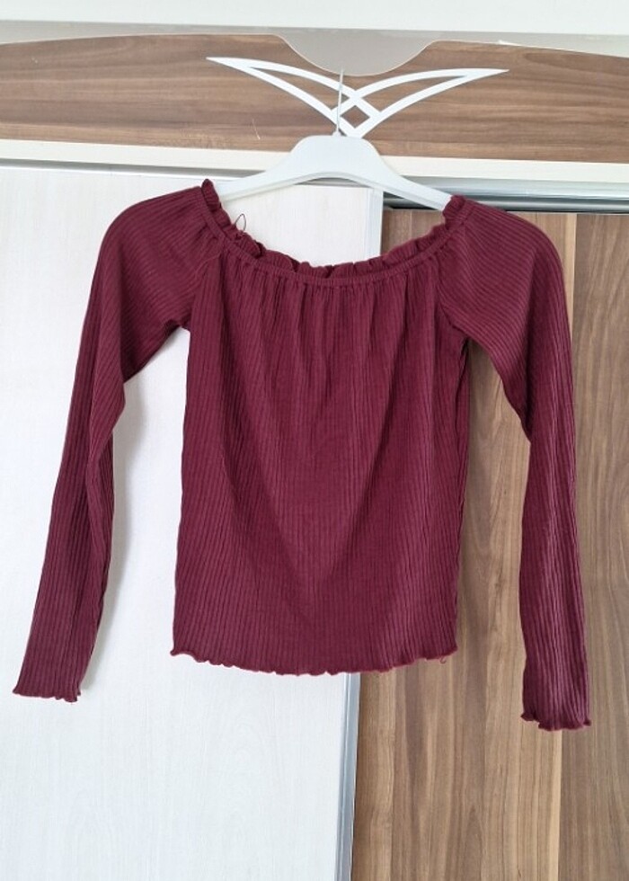 Omzu açık bluz - Görsel 4