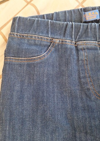 Kadın Mavi Elastik Normal Boy Kot Pantolon - Görsel 2