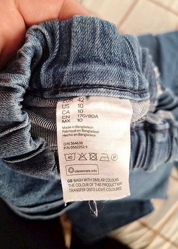 Gri Mavi Salaş Midi Kot Pantolon - Görsel 5