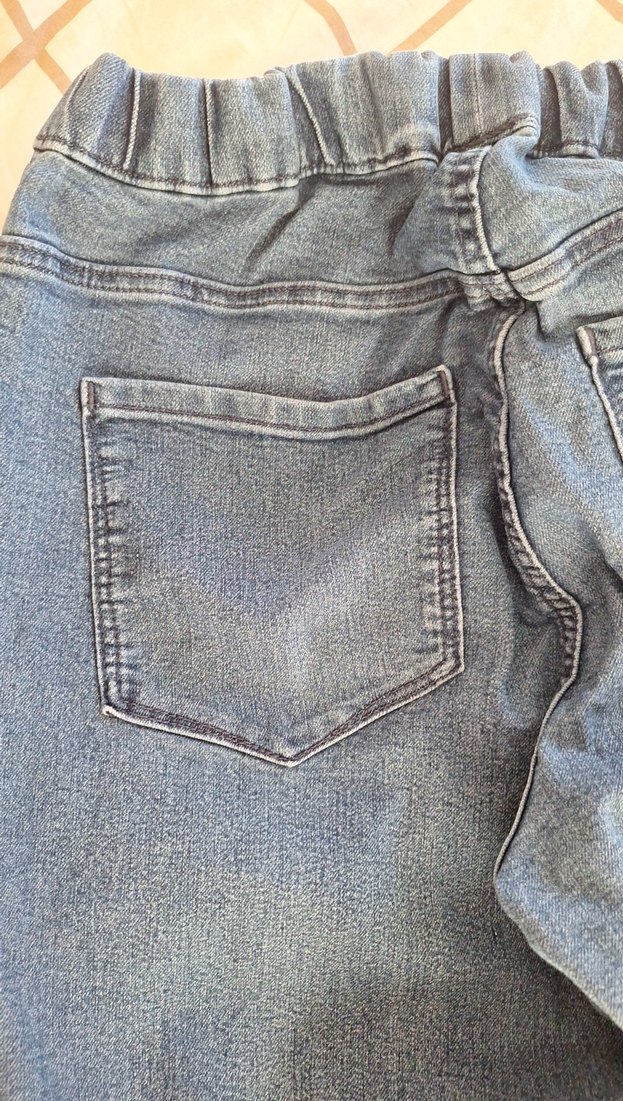 Gri Mavi Salaş Midi Kot Pantolon - Görsel 4