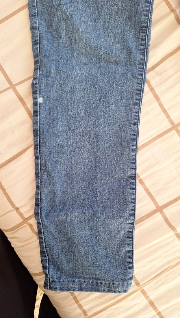 Gri Mavi Salaş Midi Kot Pantolon - Görsel 2