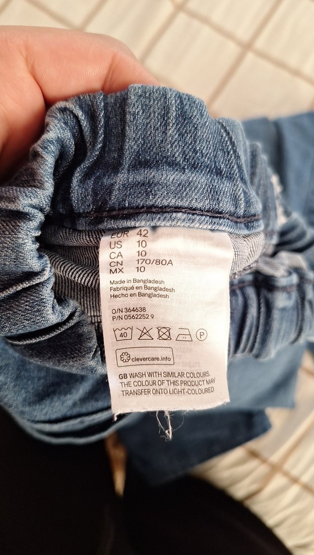 Gri Mavi Salaş Midi Kot Pantolon - Görsel 5