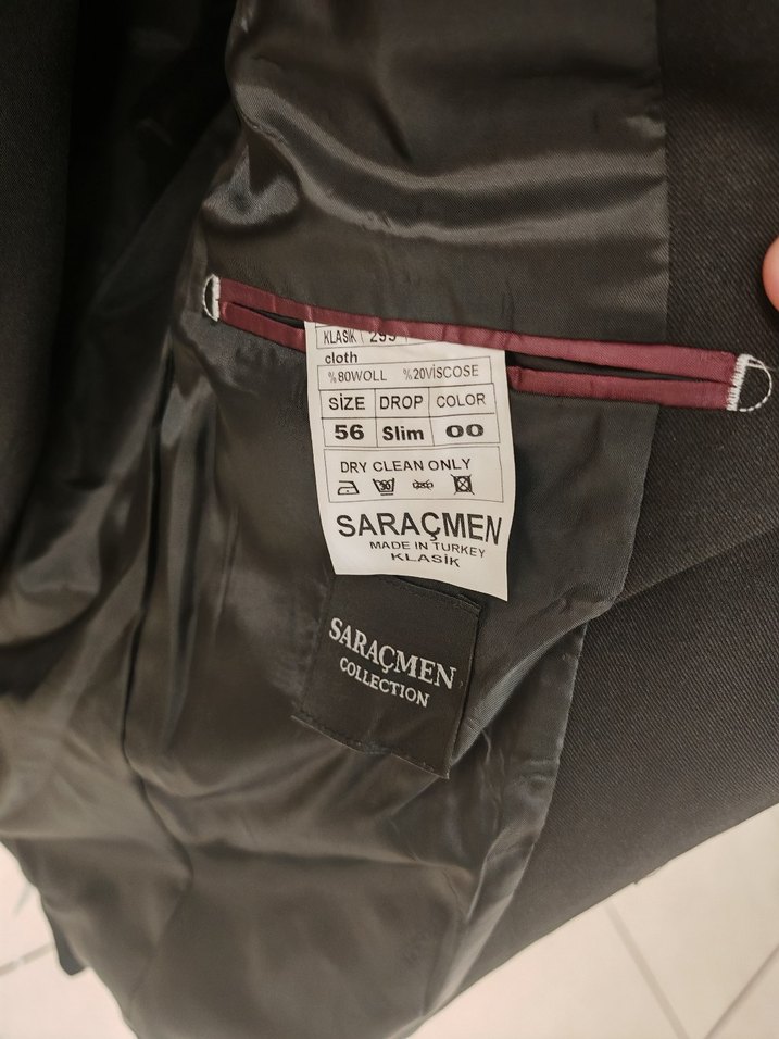 SIFIR 56 BEDEN TAKIM ELBİSE, 2 ADET XXL GÖMLEK, 1 ADET 43 NO Ayk - Görsel 3