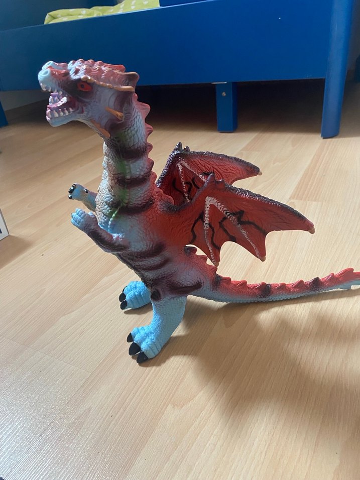 Çift Başlı Renkli Ejderha Aksiyon Figürü - Görsel 3