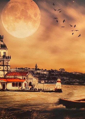 Kız kulesi kanvas tablo - Görsel 2