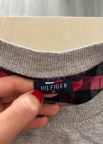 Tommy Jeans Gri Kadın Sweatshirt - Görsel 2