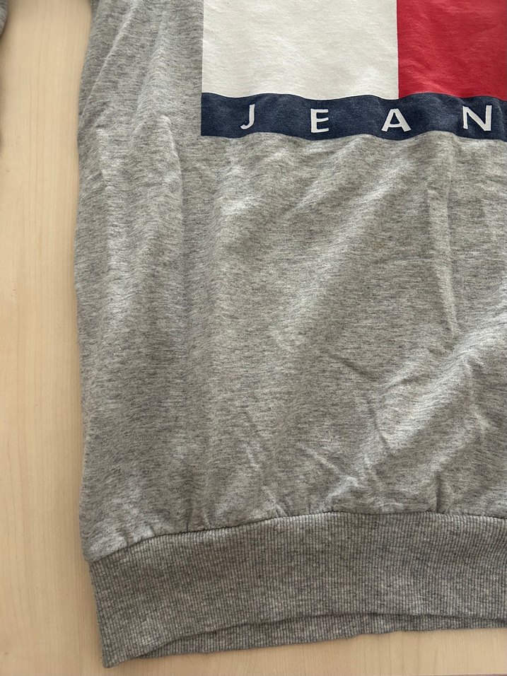 Tommy Jeans Gri Kadın Sweatshirt - Görsel 3