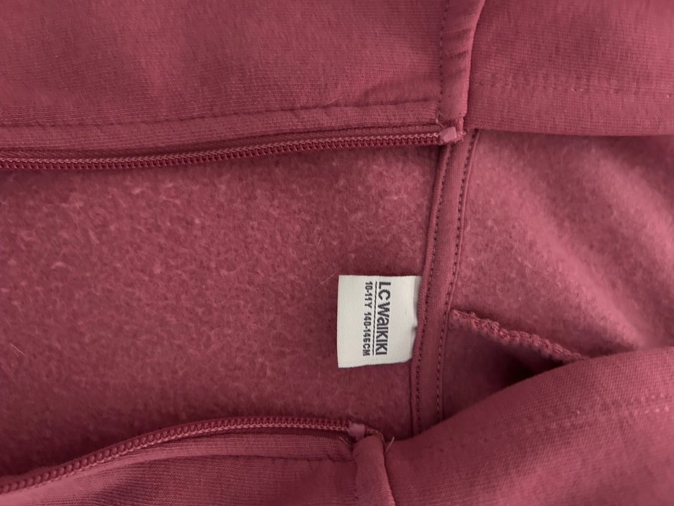 Bordo Fermuarlı Kadın Sweatshirt - Görsel 2