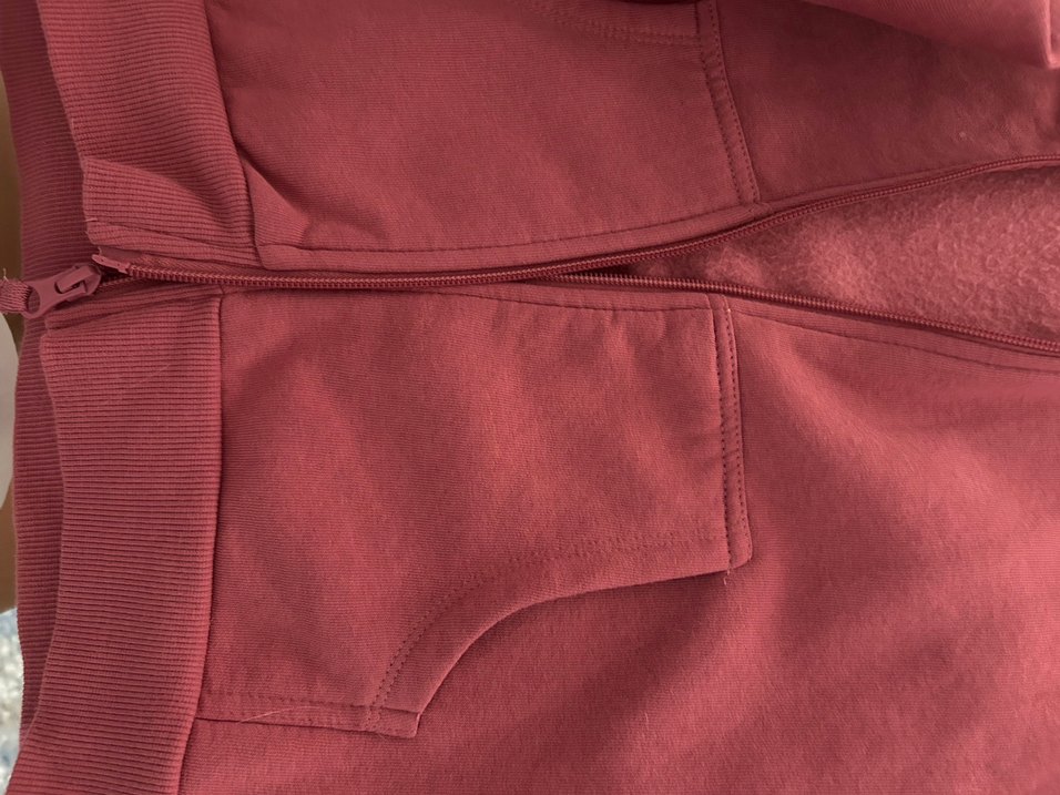 Bordo Fermuarlı Kadın Sweatshirt - Görsel 4