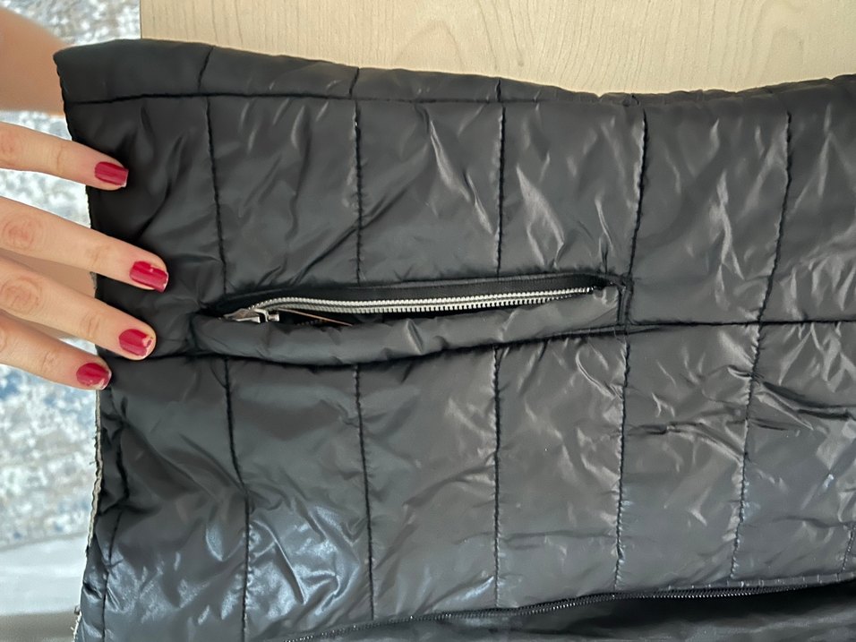 Siyah Fermuarlı Kadın mont - Görsel 3