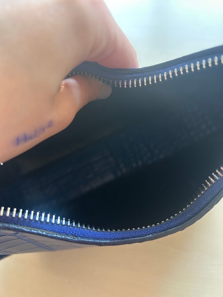 Mavi Deri Kadın Omuz Çantası - Görsel 2