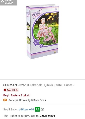 Sunman bebek puseti