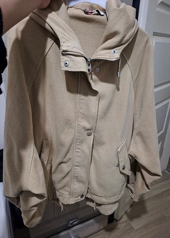 Bej Kadın Midi Boy Düğmeli Ceket - Görsel 9