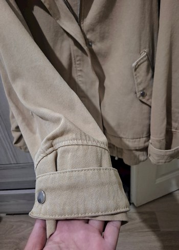 Bej Kadın Midi Boy Düğmeli Ceket - Görsel 10