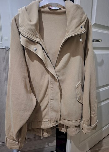 Bej Kadın Midi Boy Düğmeli Ceket - Görsel 3