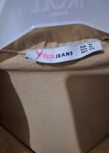 Bej Kadın Midi Boy Düğmeli Ceket - Görsel 13