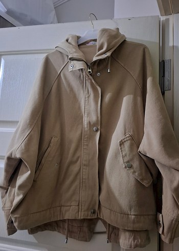 Bej Kadın Midi Boy Düğmeli Ceket - Görsel 11