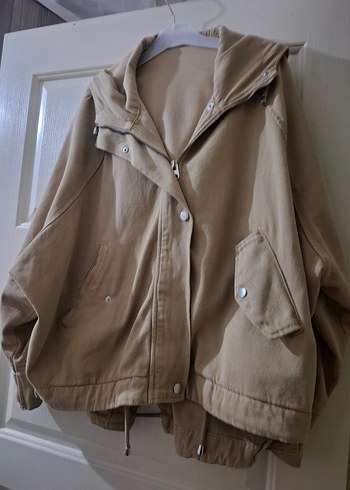 Bej Kadın Midi Boy Düğmeli Ceket - Görsel 7