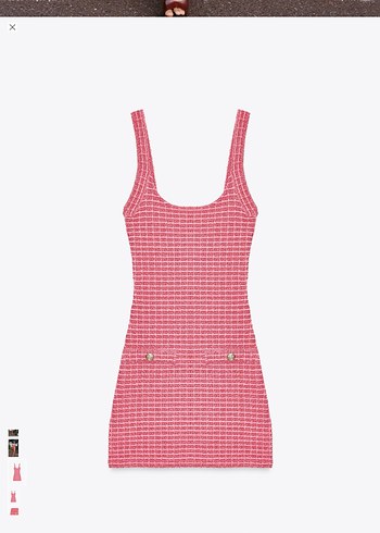 Pembe  Mini  Elbise - Görsel 2