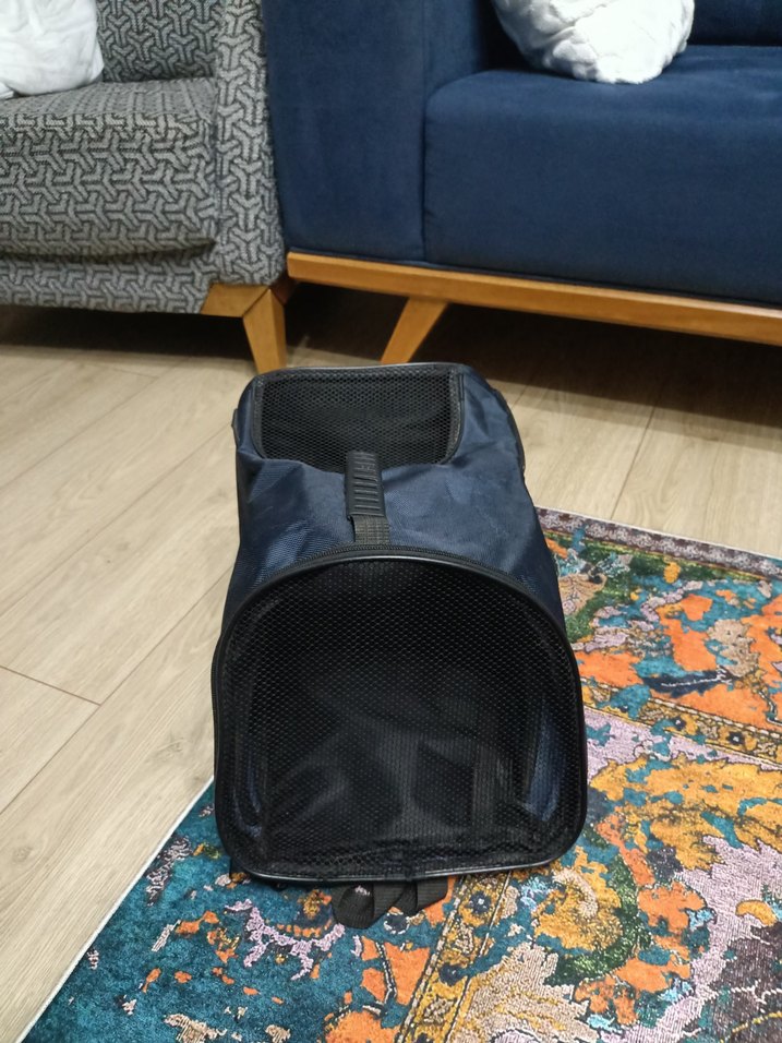 Koyu Mavi Taşınabilir Evcil Hayvan Taşıyıcı - Görsel 2