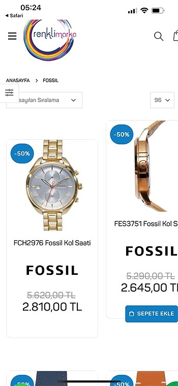 Beden Fossil saat