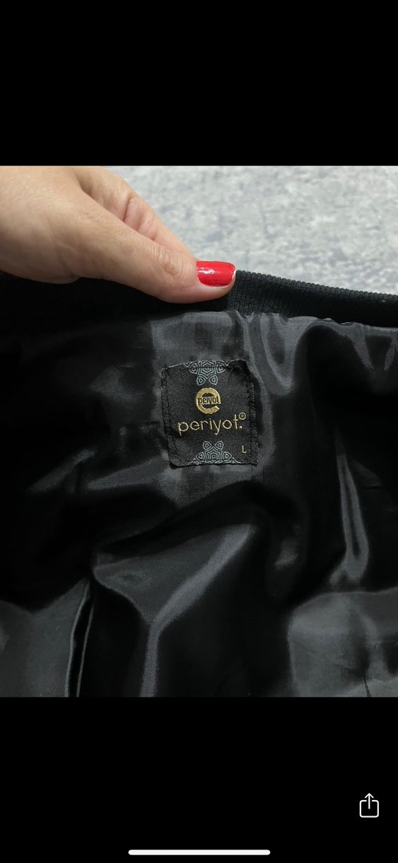 Periyod parlak şişme mont - Görsel 5