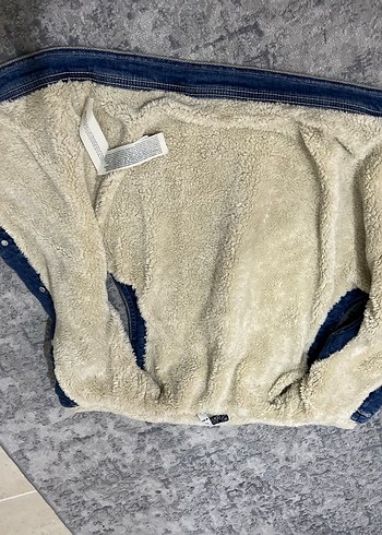 LCW içi kürklü kot ceket - Görsel 7