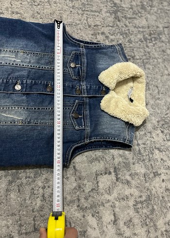 LCW içi kürklü kot ceket - Görsel 3