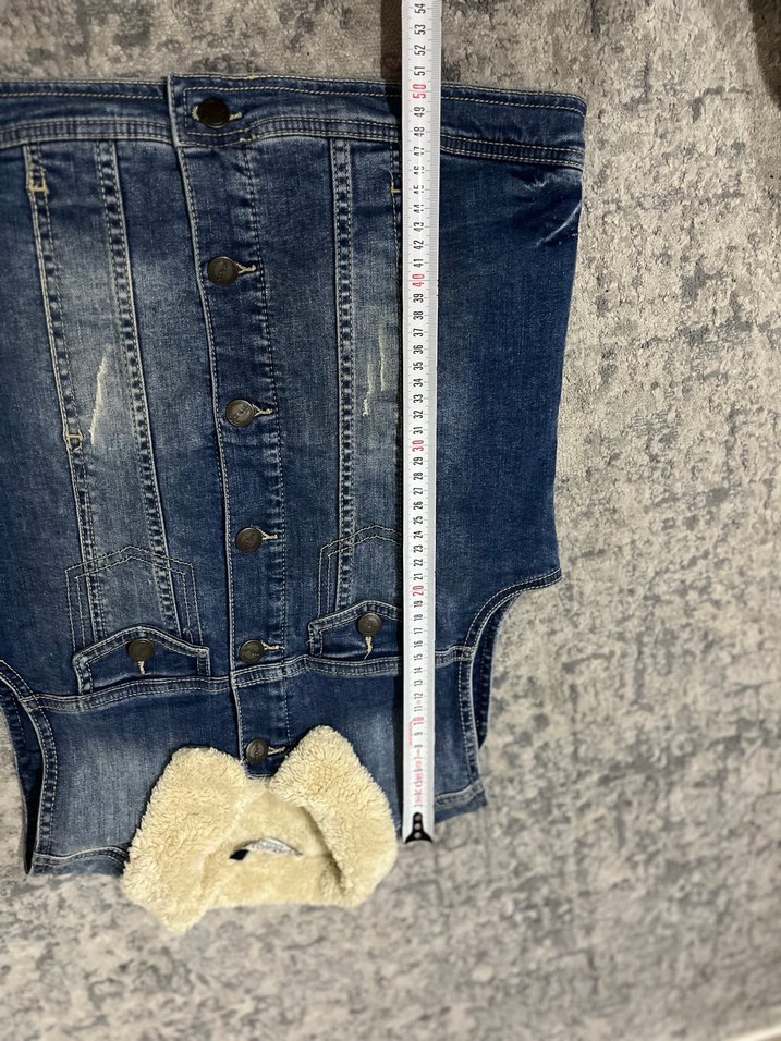 LCW içi kürklü kot ceket - Görsel 4