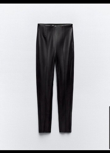 xs Beden siyah Renk Zara deri tayt pantalon