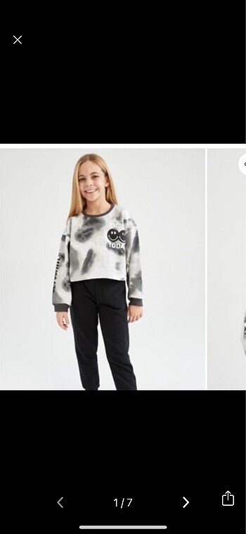 Defacto Defacto 9-10 yaş crop Sweatshirt