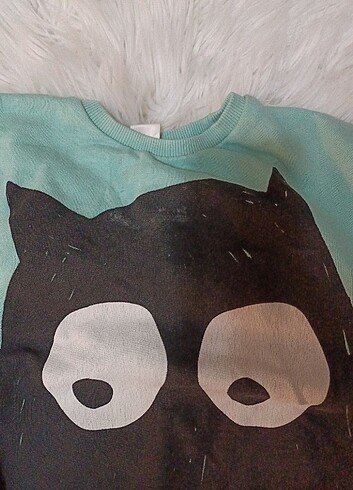 9 Yaş Beden yeşil Renk Erkek çocuk sweatshirt 