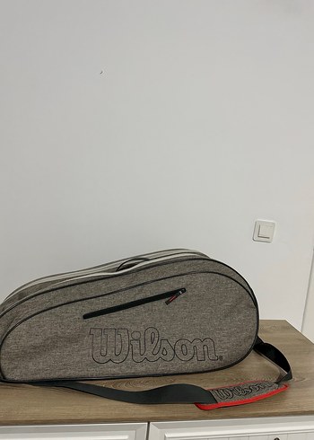 Wilson Gri Fermuarlı Tenis  Çantası - Görsel 2
