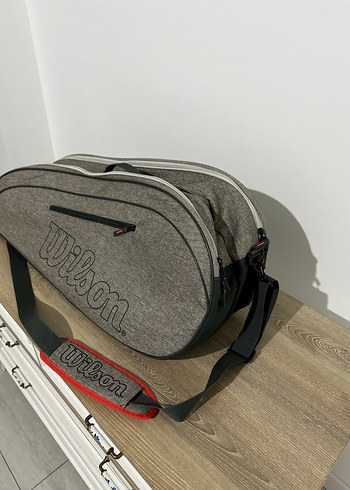 Wilson Gri Fermuarlı Tenis  Çantası - Görsel 3