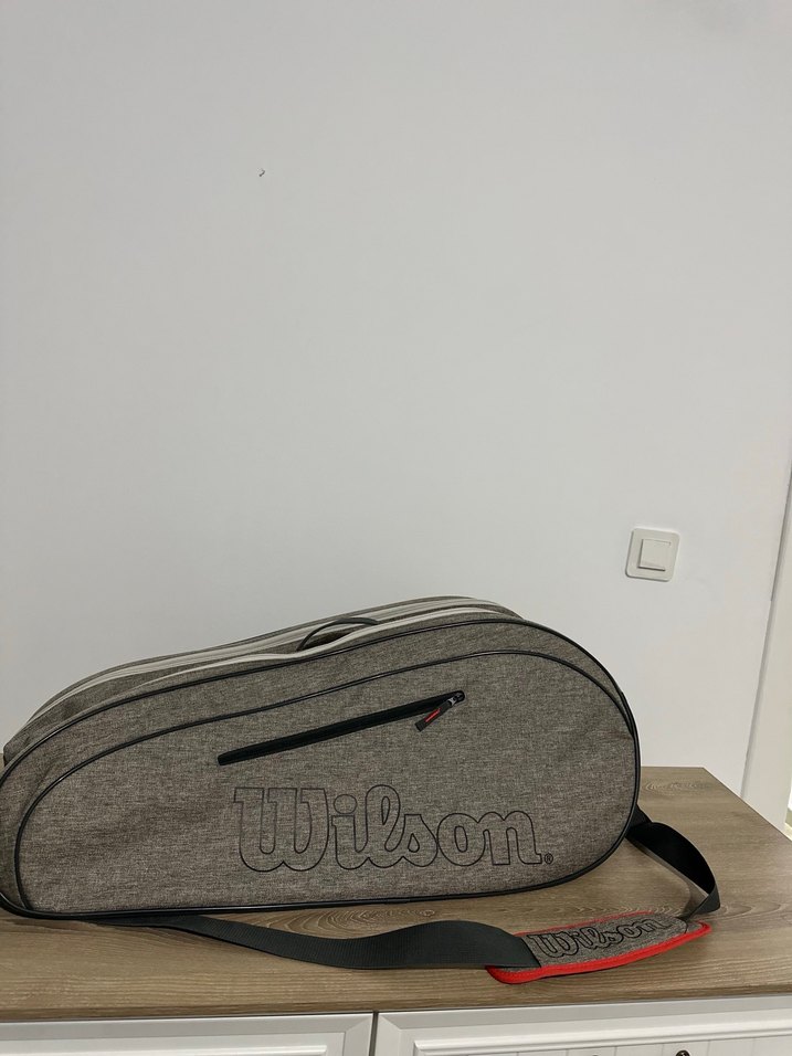 Wilson Gri Fermuarlı Tenis  Çantası - Görsel 2