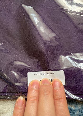 Kadın Mor abiye şal - Görsel 2